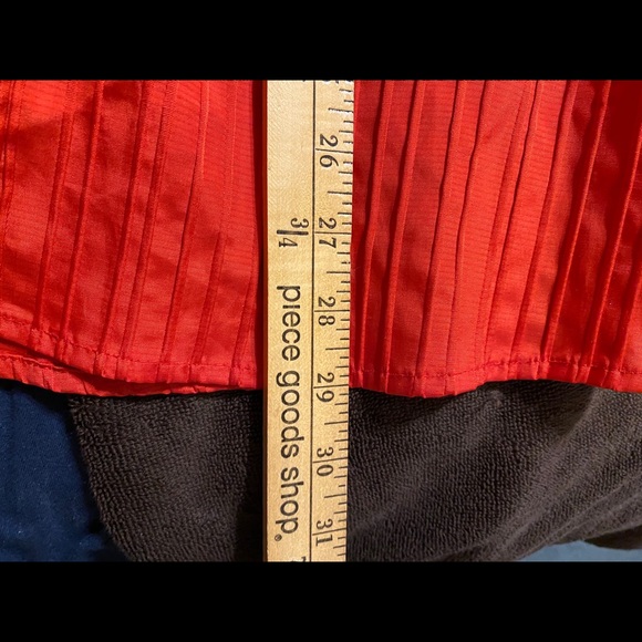 Maggie Barnes 4X (30/32) Orange Button-up Blouse ! - Picture 7 of 10